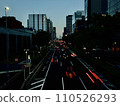 Urban road car flow 110526293