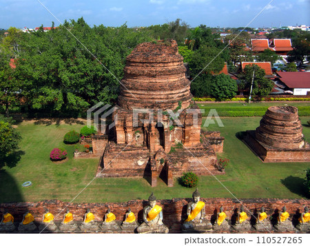Thailand, Ayutthaya ruins, Wat Yai Chai Mongkol Thailand, Ayutthaya ruins, Wat Yai Chai Mongkol 110527265