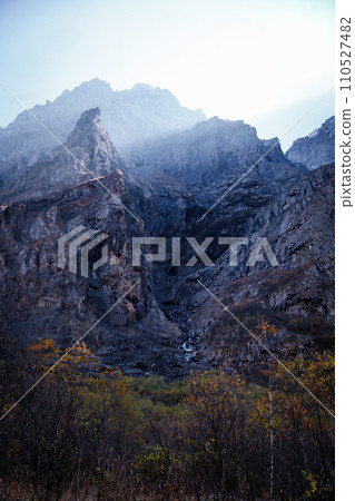 Landscape with rocky mountains 110527482