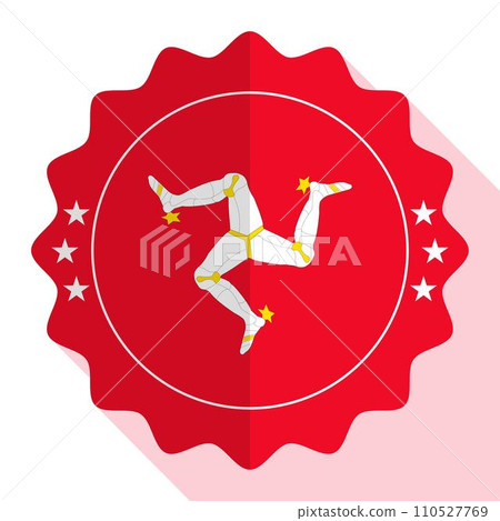 Isle of Man quality emblem, label, sign, button. Vector illustration. 110527769