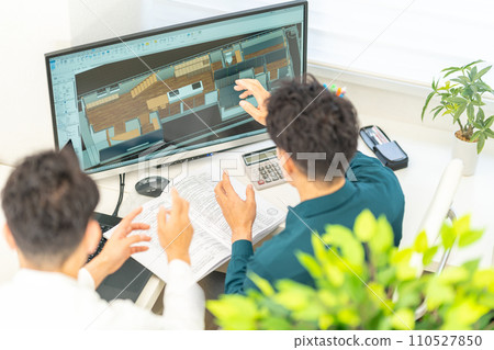3D CAD 3D 3DCG architectural design house interior 2 people 3D CAD 3D 3DCG architectural design house interior 2 people 110527850