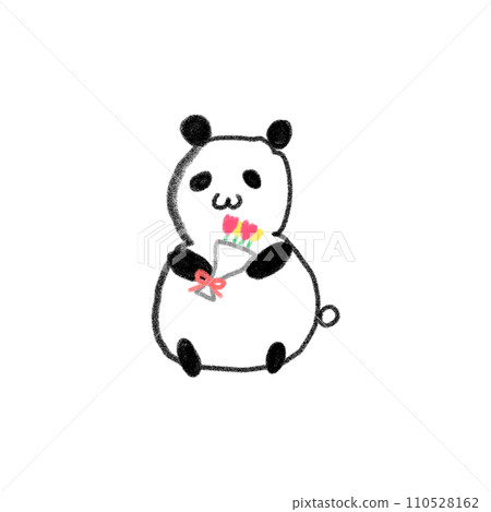 熊貓與一束花 熊貓與一束花 110528162
