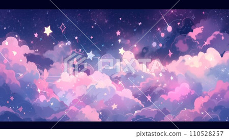 Fantasy background with stars and sky 110528257