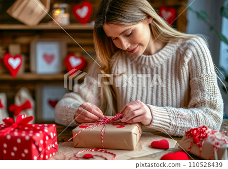 AI-generated content. Sweet Gestures: Crafting Valentine's Gift with Care and Love 110528439