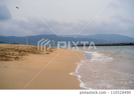 Scenery seen from the sandy beach Scenery seen from the sandy beach 110528490