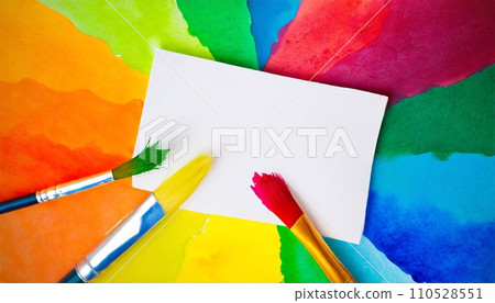 彩色油漆框（AI生成） 110528551