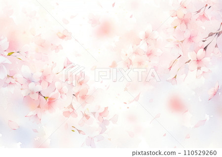 櫻花水彩畫,蓬鬆溫柔的手繪風格插畫,生成AI 櫻花水彩畫,蓬鬆溫柔的手繪風格插畫,生成AI 110529260