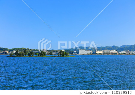 [Shimane Prefecture] Afterglow of Yomega Island (10 views of Lake Shinji) 110529513