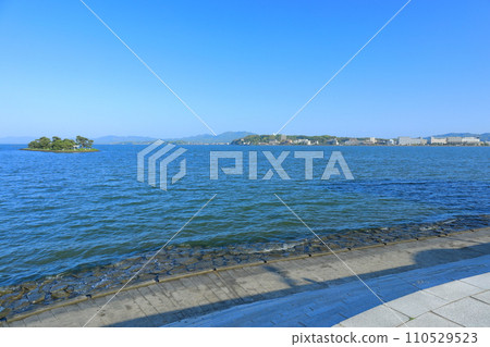 [Shimane Prefecture] Afterglow of Yomega Island (10 views of Lake Shinji) 110529523