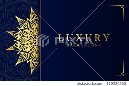 Luxury Arabic mandala design background in gold color Luxury Arabic mandala design background in gold color 110529860
