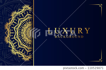 Luxury mandala background in gold color vector Luxury mandala background in gold color vector 110529871