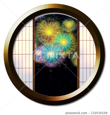 Fireworks visible from the round window 1 110530109