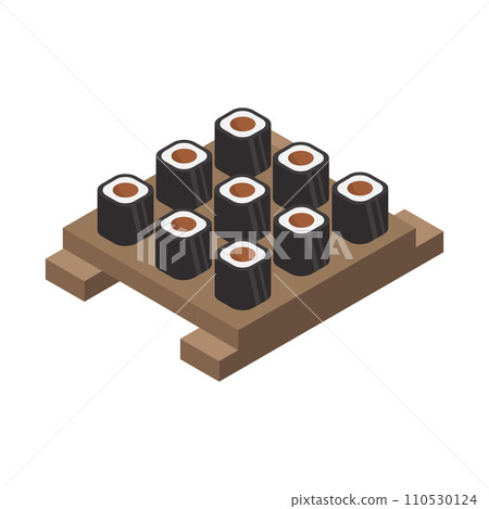 Isometric sushi 110530124
