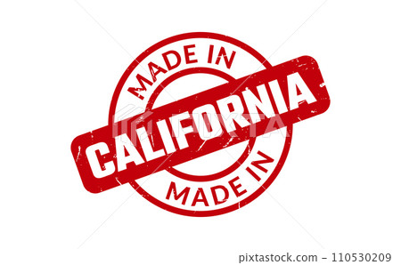 Made In California Rubber Stamp 110530209