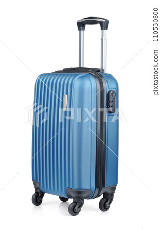 Blue plastic cabin luggage suitcase Blue plastic cabin luggage suitcase 110530800