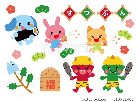 與動物和紅藍惡魔一起有趣的扔豆子活動 110531405