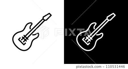 simple guitar icon 110531446