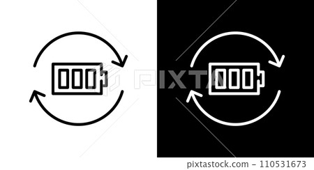 簡單的電池圖標 110531673