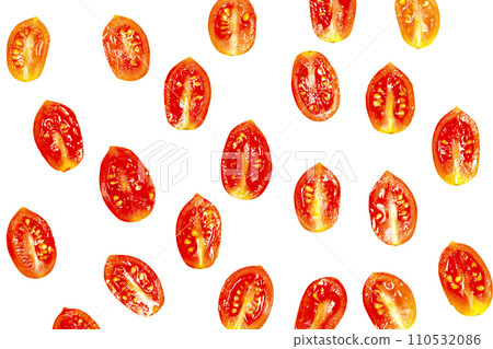 cherry tomato isolated 110532086
