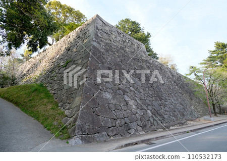 Matsusaka City, Mie Prefecture_Matsuzaka Castle ruins stone wall 10_2023_April Matsusaka City, Mie Prefecture_Matsuzaka Castle ruins stone wall 10_2023_April 110532173