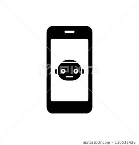 Chatbot mobile app icon Chatbot mobile app icon 110532426