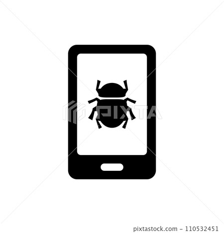 Cyber bug icon Cyber bug icon 110532451