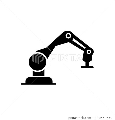 Industrial robotic arm icon Industrial robotic arm icon 110532630