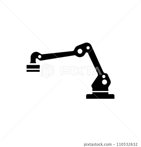 Industrial robotic arm icon 110532632