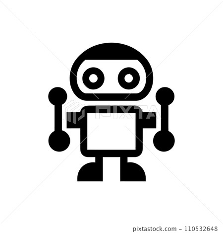 AI-powered robot icon AI-powered robot icon 110532648