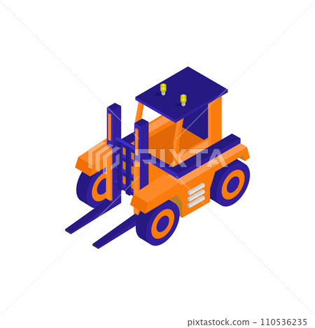 Isometric forklift Isometric forklift 110536235
