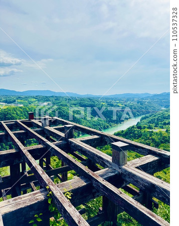 從苗城遺址眺望廣闊而美麗的景色 110537328