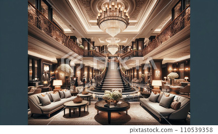 luxury hotel lobby luxury hotel lobby 110539358