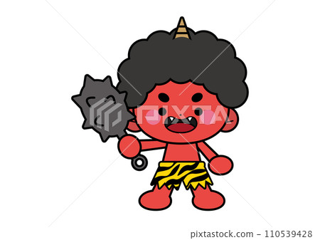 Setsubun red demon and blue demon illustration Setsubun red demon and blue demon illustration 110539428