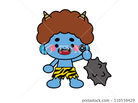 Setsubun red demon and blue demon illustration Setsubun red demon and blue demon illustration 110539429
