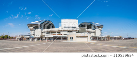 "Saitama Prefecture" Clear blue sky and scenery of Saitama Stadium 2002 "Saitama Prefecture" Clear blue sky and scenery of Saitama Stadium 2002 110539684