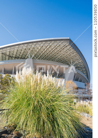 "Saitama Prefecture" Clear blue sky and scenery of Saitama Stadium 2002 "Saitama Prefecture" Clear blue sky and scenery of Saitama Stadium 2002 110539850