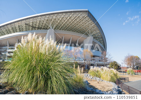"Saitama Prefecture" Clear blue sky and scenery of Saitama Stadium 2002 110539851