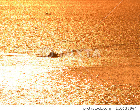 Evening view of Nagasaki Peninsula, Nomo Peninsula, and Goto Sea 110539964