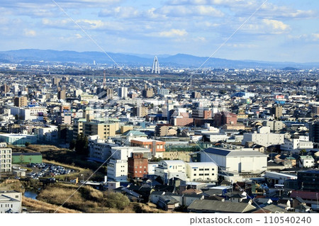 Gifu City, view from the Gifu Prefectural Office Observation Lobby (toward Ichinomiya City) 110540240