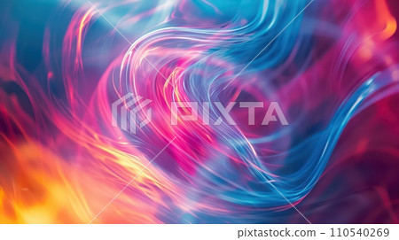 AI-generated content. A mesmerizing abstract background captured with a shallow depth of field. Generative AI 110540269