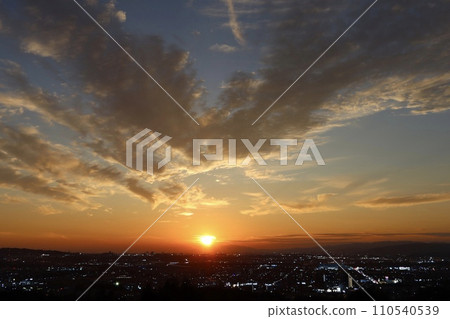 kyoto, evening scene, sunset 110540539