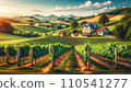 Picturesque vineyard scenery 110541277