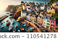 beautiful seaside village 110541278