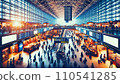 Lively airport terminal 110541285