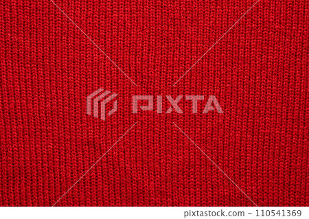 Red knitted wool texture background Red knitted wool texture background 110541369