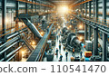 Inside a lively industrial factory 110541470