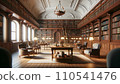 classic library interior 110541476
