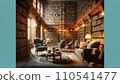 classic library interior 110541477