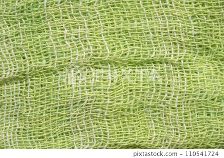 Green color fabric texture background 110541724