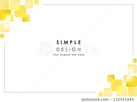 Simple rectangular geometric background frame mimosa color Simple rectangular geometric background frame mimosa color 110541844